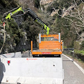 A Furore proseguono senza sosta lavori a costone franato, Marchese: «Si pensa a parziale apertura a fasce orarie»