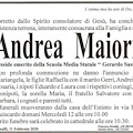 Amalfi, addio al preside Andrea Maiorino. Domani i funerali