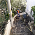 Amalfi: effettuate le operazioni di sanificazione in piazze, strade e vicoli [FOTO]