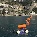 Amalfi, lavori al depuratore: prolungamento condotta sottomarina ok [FOTO]