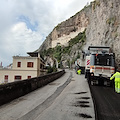 Amalfi, lavori quasi ultimati: strada potrebbe riaprire già venerdì [FOTO-VIDEO]