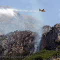 Ancora incendi in Costiera Amalfitana: a bruciare colline di Montepertuso [FOTO]