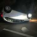 Auto si ribalta nella notte a Capo d’Orso, paura per due fidanzati di Vietri [FOTO]