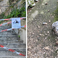 Caduta massi sulla pedonale di Atrani, Ravello ordina a proprietaria la messa in sicurezza del costone roccioso sovrastante