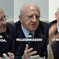 Caivano, De Luca: «Viavai di ministri in gita scolastica, li ospitiamo in una tenda della Protezione civile» /VIDEO