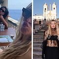 Dopo la sfilata di Valentino a Roma l'attrice Kate Hudson in vacanza a Positano