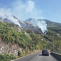 Fiamme a Corbara, strada Valico chiusa