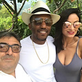 Gli attori Chris Redd e Crystal Marie Denha in Costiera: tappa di gusto all'Osteria Reale di Tramonti 