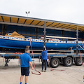 I galeoni azzurri di Amalfi sono arrivati a Genova: tutto pronto per la Regata Storica 