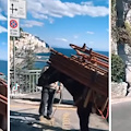 Il deputato dei "Verdi" Francesco Emilio Borrelli contro l'uso dei muli in Costa d'Amalfi