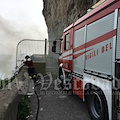 Incendio a Capo d’Orso: a lanciare allarme i Carabinieri da posto di blocco /FOTO