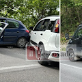 Incidente al Valico di Chiunzi, coinvolti tre veicoli: ci sono feriti /FOTO