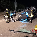 Incidente stradale a Salerno: Jeep finisce fuori strada e si ribalta per evitare uno scooter in sorpasso