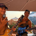 Kirk Hammett e Robert Trujillo: le rock star dei Metallica si rilassano a Capri 