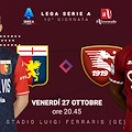 La Salernitana questa sera sfida il Genoa, le probabili formazioni