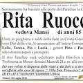 Lutto a Minori per la morte della signora Rita Ruocco 