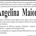 Lutto ad Amalfi per la morte di Angelina Maiorino