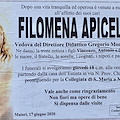 Maiori, addio alla maestra Filomena Apicella. Oggi i funerali