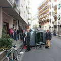 Maiori, auto si ribalta in via Nuova Chiunzi: illeso il conducente / FOTO