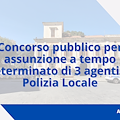 Maiori, concorso pubblico per assunzione di 3 agenti di Polizia Locale a tempo determinato