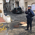 Maiori, perdita a condotta idrica in Via Casa Mannini: centro storico senz'acqua [FOTO]