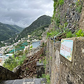 Minori, frana blocca sentiero pedonale a Torre