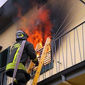 Minori, incendio in appartamento del Corso 