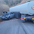 Montesano sulla Marcellana: scontro tra due mezzi pesanti e un'auto, tre feriti