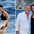 Neve Campbell in vacanza sulla Costiera Amalfitana: gite in barca con gli amici per l'attrice canadese