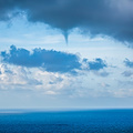 Piccola tromba d'acqua nella baia di Positano, le bellissime immagini da Fabio Fusco 