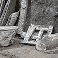 Pompei, gli attrezzi di un carpentiere in un ambiente servile della Villa di Civita Giuliana