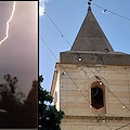 Positano, fulmine colpisce il campanile della Chiesa di Santa Maria delle Grazie a Montepertuso