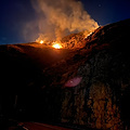 Positano, incendio sulle colline di Tordigliano nella serata di sabato. La pioggia salva la situazione /Foto