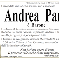 Praiano dice addio ad Andrea Pane, detto "ò Barone"