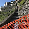 Ravello, rischio crollo macera a secco: chiusa pedonale di Via San Pietro alla Costa [FOTO]