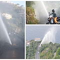 Ravello: scoppia la condotta idrica, a Via Zia Marta getto d'acqua impedice il passaggio [VIDEO]