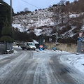 Ravello-Tramonti: ancora ghiaccio tra Passo e Valico di Chiunzi, procedere con prudenza [FOTO]