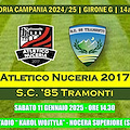 Sabato lo Sport Club ’85 Tramonti: al “K. Wojtyla” sfida l’Atletico Nuceria