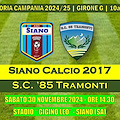 Sabato lo Sport Club '85 Tramonti sfida il Siano Calcio: obiettivo punti salvezza