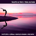 Saluto al sole: domenica 24 luglio yoga all'alba sul pontile di Minori 