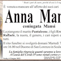 Scala piange la morte della signora Anna Mansi