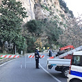 Sorrento: masso a rischio distacco, chiusa via Capo [FOTO]