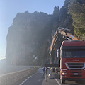 Statale 163 Amalfitana, nuovo restringimento dopo Positano [FOTO]