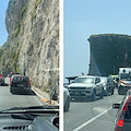 Traffico in tilt sulla Statale “Amalfitana”, tre ambulanze bloccate /FOTO