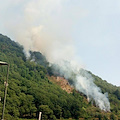 Tramonti: principio d'incendio tra Cesarano e Chiunzi [FOTO]