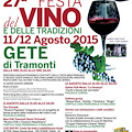 Tramonti, stasera musica e sapori con la "Festa del Vino e delle Tradizioni"