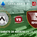 Udinese-Salernitana, le probabili formazioni