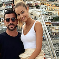 Vacanza a Positano per l'attaccante Graziano Pellè e la modella Viktoria Varga