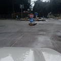 Valico Chiunzi, strada transitabile di primo mattino. Si raccomanda prudenza