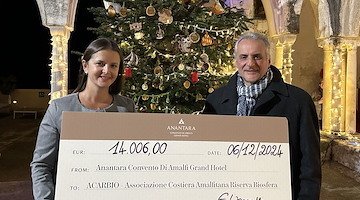 Anantara Convento di Amalfi dona 14mila euro ad ACARBIO per celebrare un Natale biodiverso